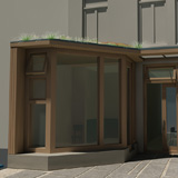 ecologische architect Uitbreiding woonhuis renovatie groen dak accoya Amsterdam